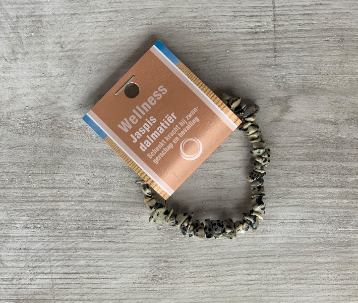 Jaspis Dalmatiër edelsteen armband
