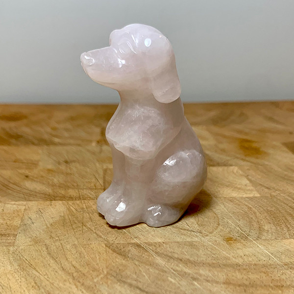Hond Rozenkwarts edelsteen