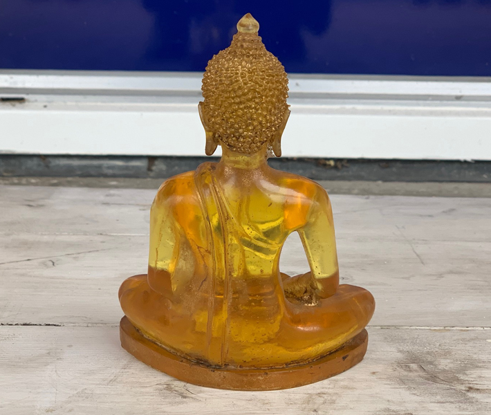 Buddha kunststof 16 cm