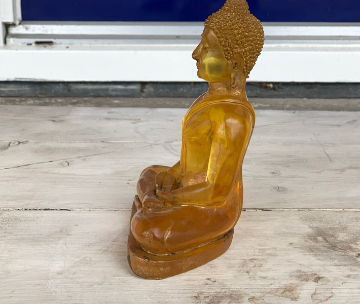 Buddha kunststof 16 cm