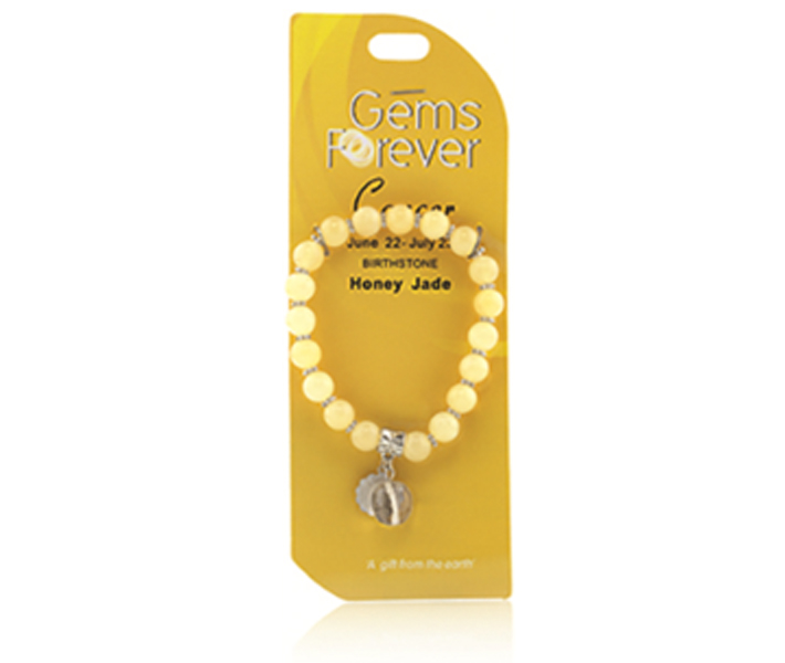 Gems Fashion armband, nr. 36 Honing Jade - Kreeft