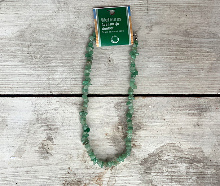 Aventurijn edelsteen splitketting