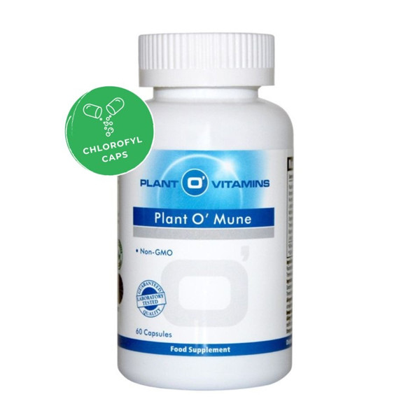 Plant O'Vitamins Plant O'Mune 60 capsules – bromelaïne NAC nattokinase L-glutathion oregano paardenbloemwortel tremella bioperine