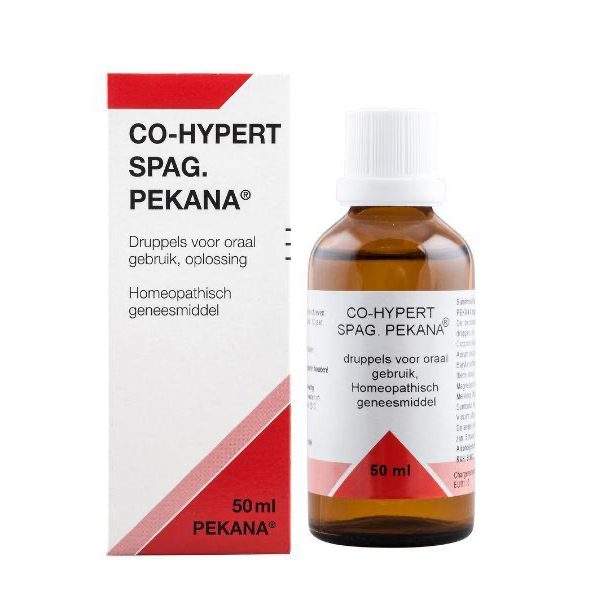 Pekana Co-Hypert Spag. 50ml homeopathisch geneesmiddel druppels - Aurum Muriaticum D4 Baryta Carbonica D12 Viscum Album D6 Melliotus D4 Iberis Amara D6 24% alcohol EAN 8717185283037