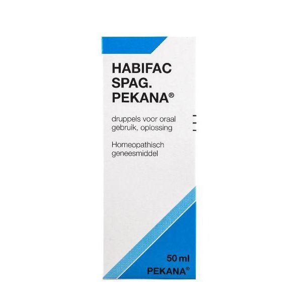 Pekana Habifac 50ml homeopathisch geneesmiddel druppels - Formicum Acidum D4 Nitricum Acidum D4 Baptisia Tinctoria D6 Thuja Occidentalis D8 20% alcohol