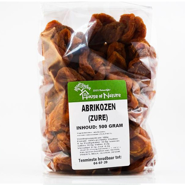 MijnNatuurwinkel Zure abrikozen 1kg